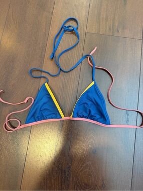 J.Crew Playa Miami String Bikini Top small swim bathing suit triangle